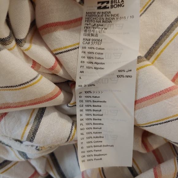 Billabong x Sincerely Jules Can’t We Striped Pants - Picture 5 of 5